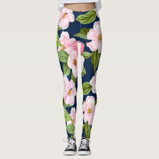 Blommar av körsbär leggings