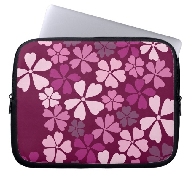 blommar av körsbär (sakura) laptop fodral (Framsidan)