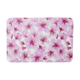 Blommar av körsbär, vattenfärg badrumsmatta