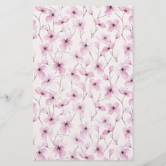 Blommar av körsbärsnålspåslag, Papper Rosa Bakgrun