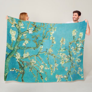 Blommar av mandel av van Gogh Fleecefilt