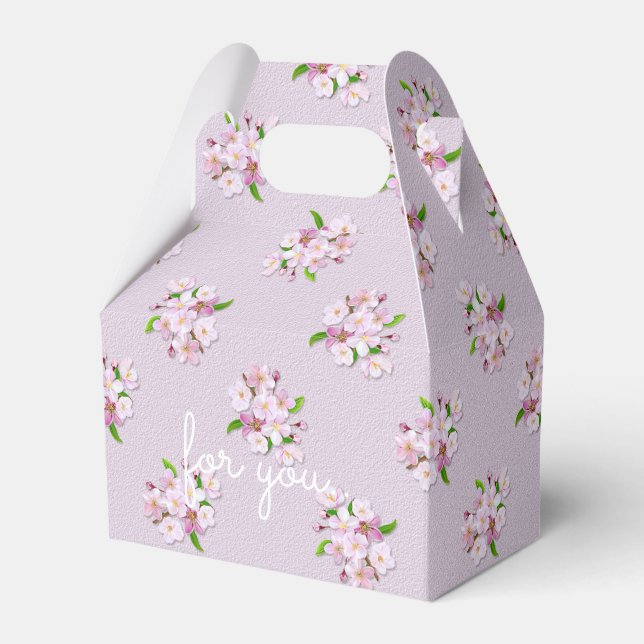 Blommar av  Retro-Blommigt Presentaskar (Framsidan Sidan)