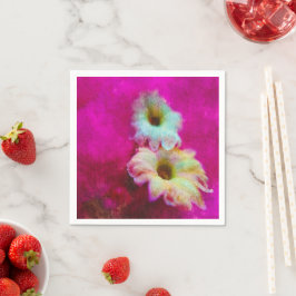 Blommar av rosa pappersservett