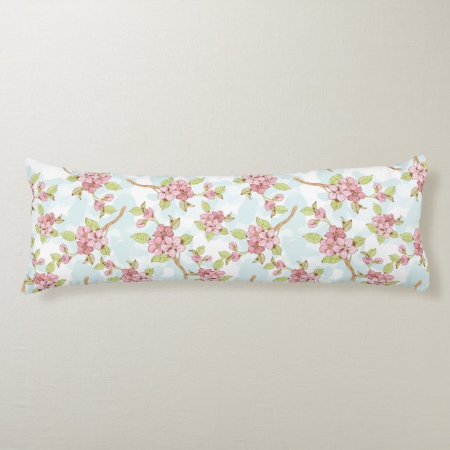 Blommar av Sakura/Cherry Kroppskudde (Framsidan)