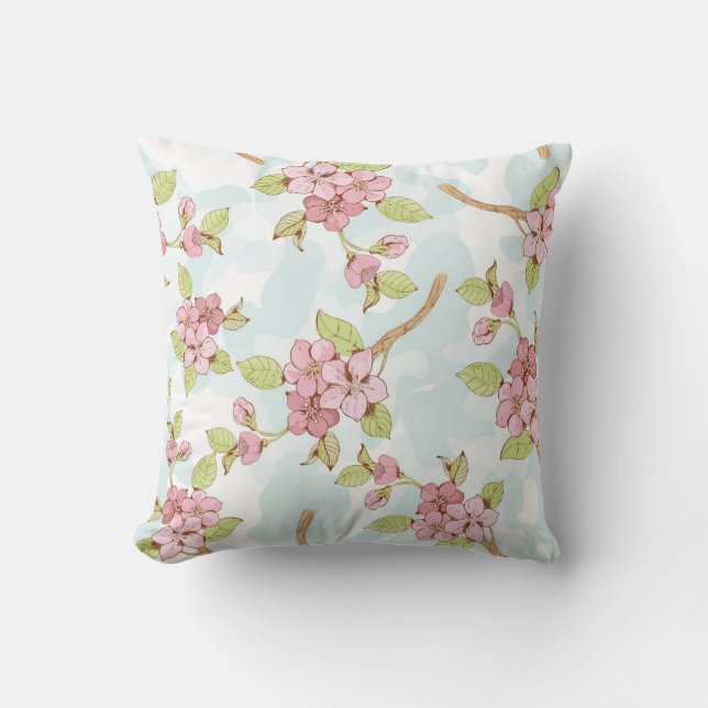 Blommar av Sakura/Cherry Kudde (Framsida)