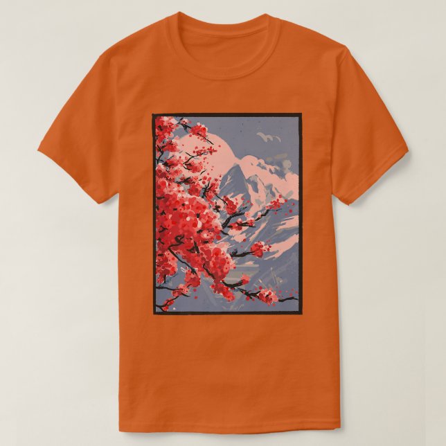 Blommar av Sakura Cherry T Shirt (Design framsida)