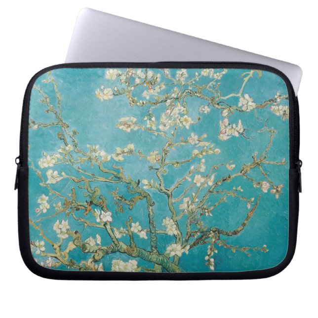 blommar av vincent van gogh-mandel laptop sleeve (Framsidan)