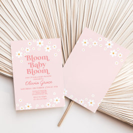 Blommar Bebis Blommar Rosa Daisy Bebis Babyshop In Inbjudningar