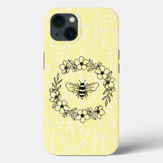 Blommar Bee WAN Gult Blommigt Fodral-Mate iPhone