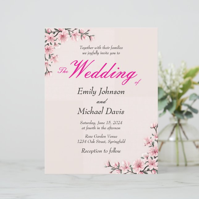 blommar bröllop (Stående Fram)