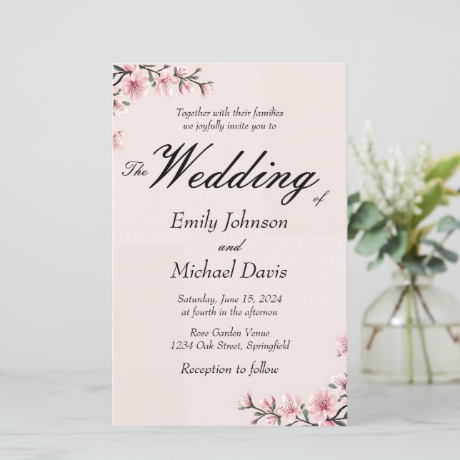 blommar bröllop (Stående Fram)