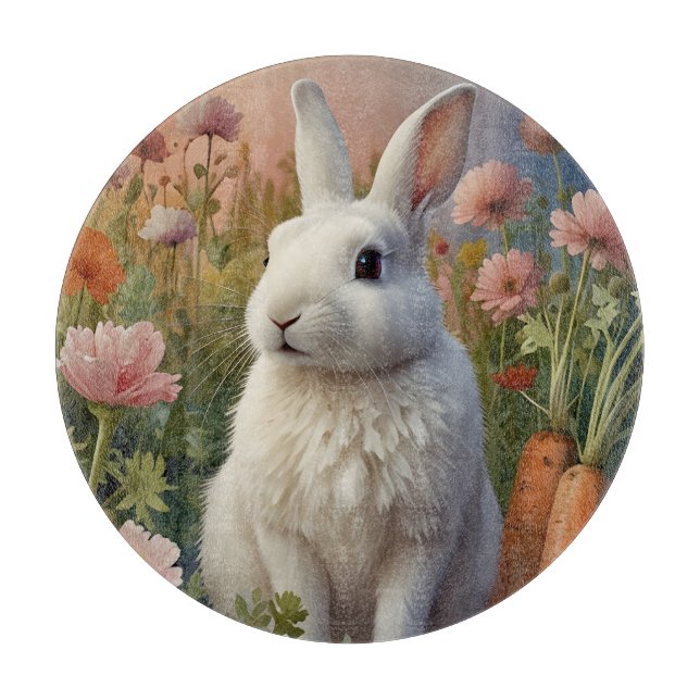 Blommar Bunny & Carrot Patch Glass Caking Board (Framsidan)