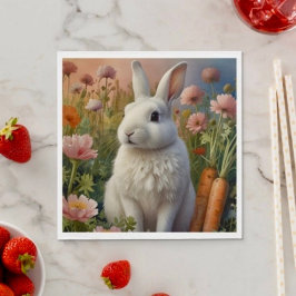Blommar Bunny & Carrot Patch Pappersservett