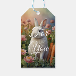 Blommar Bunny & Carrot Patch Presentetikett