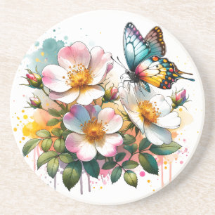 Blommar & Butterflies Sandstone Underlägg