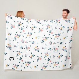 Blommar Charm Monogram Fleecefilt