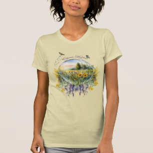 Blommar Collector Wildblomme Meadow Crystal Boll T Shirt