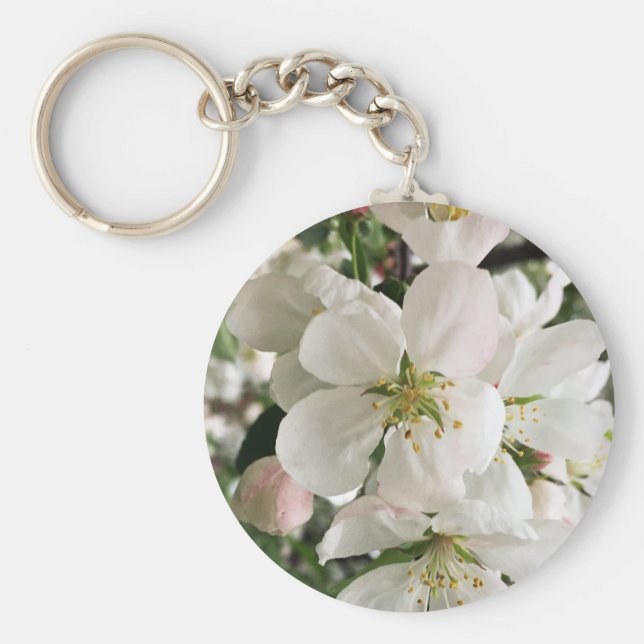 Blommar Crabapple Nyckelring (Framsidan)