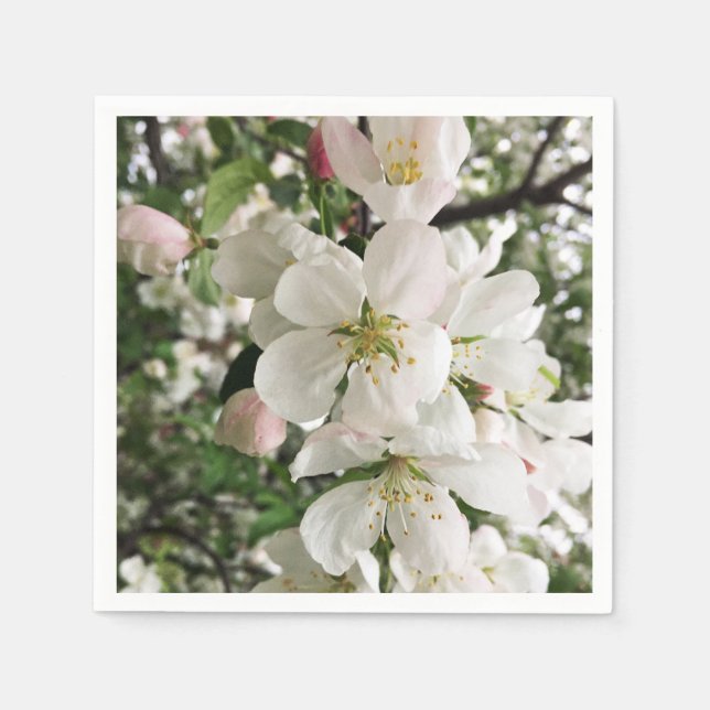 Blommar Crabapple Pappersservett (Framsidan)