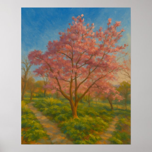 Blommar Crossways - Vår Garden Poster (Framsidan)