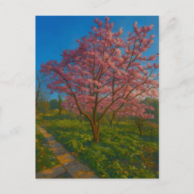 Blommar Crossways - Vår Garden Vykort (Framsida)