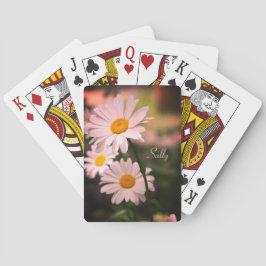 Blommar Daisy med Rosa nyans Casinokort