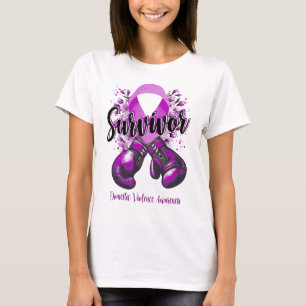 Blommar Domestic Violence Warrior Survivor T Shirt