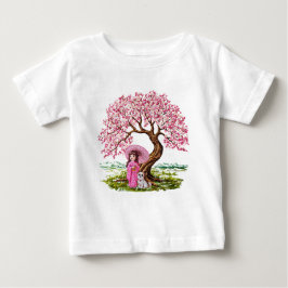 Blommar Dreams: Kimono Girl & Puppy T Shirt