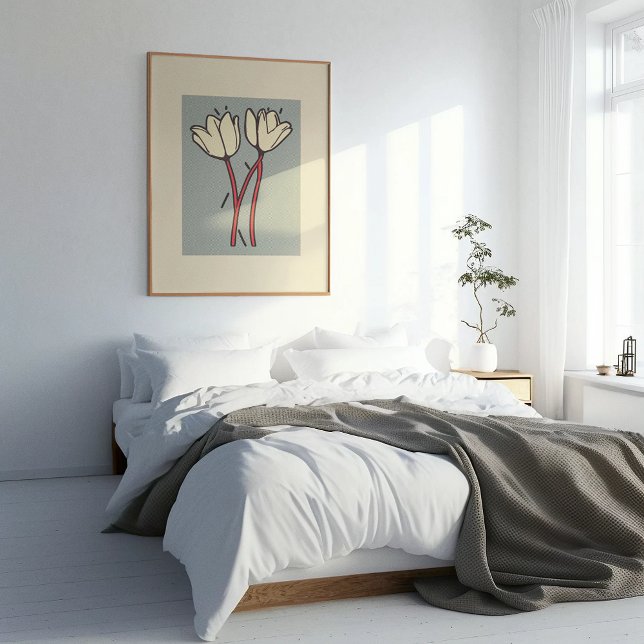 Blommar Duo: Enkel utvisning i bloom Poster (Skapare uppladdad)