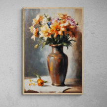 Blommar Elegance: Flower Vas Painting