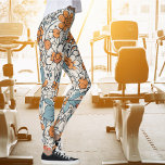 Blommar Elegance Leggings<br><div class="desc">Gå in i vår vilken dag som helst på året med våra Blommar Elegance-lagar. Med ett livligt blommönster med orange och blåblommor är dessa balar en firande av färg och bekvämlighet. Perfekt för yogasessioner, avslappnader eller helt enkelt hemvänjning ger både stil och mångsidighet. Förbered naturens skönhet med varje drag du...</div>