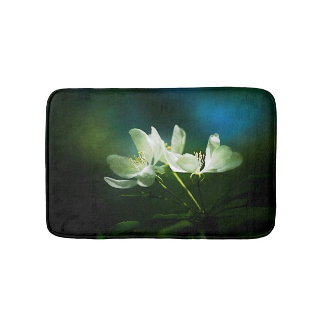 Blommar för äpple - två blommor badrumsmatta (Framsidan)