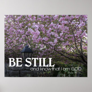 Blommar för Bible Verse Cherry Poster