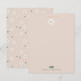 Blommar för Blommigt av akut Daisy och anpassat na Anteckningskort