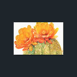 Blommar för Cactus Orange Canvastryck<br><div class="desc">Cactus Orange Blommars Artist: Tim OToole</div>