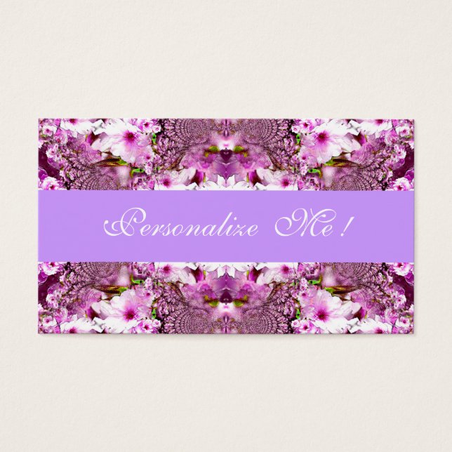 Blommar för Elegant av kortkörning Spara datum Visitkort (Framsidan)