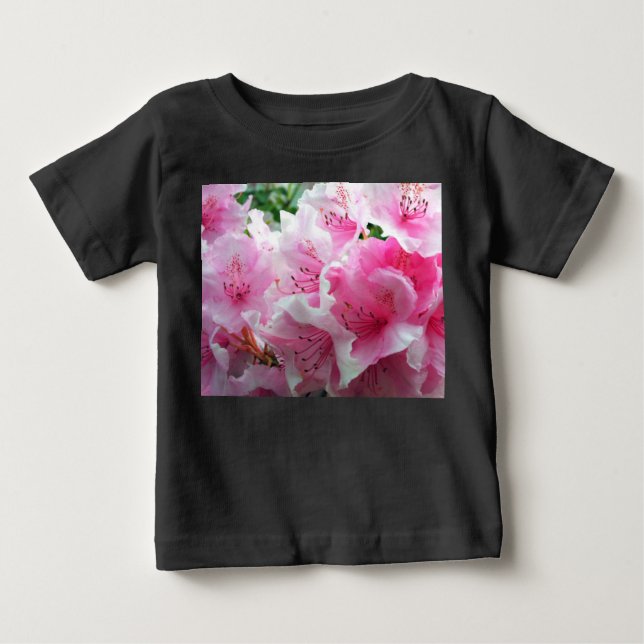 Blommar för fallande Rosa Blommigt Tee (Framsida)