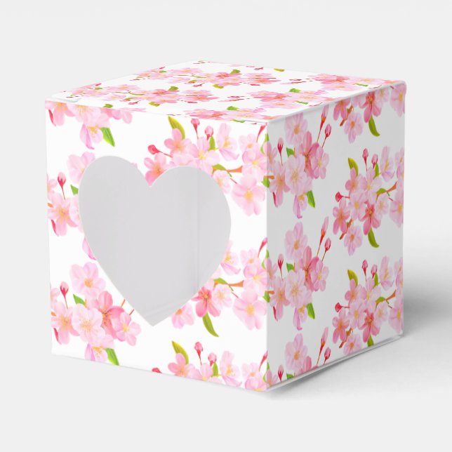 Blommar för Gift/favoritruta-Rosa Presentaskar (Framsidan Sidan)