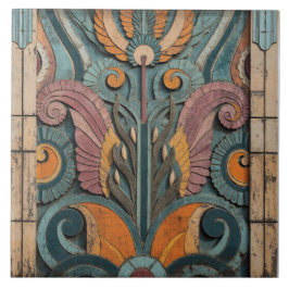 Blommar för gyllene ålder kakelplatta