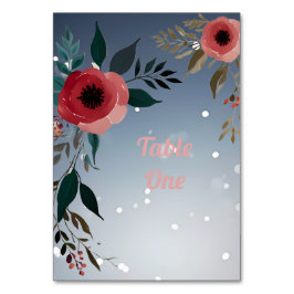 Blommar för inbjudan till Kärlek-bröllop Bordsnummer