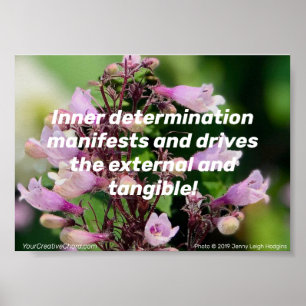 Blommar för inre bestämning/Lila. Poster