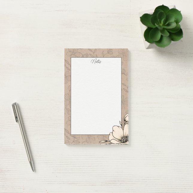 Blommar för körsbär för Blommigt av Elegant Post-it Block (Kontor)