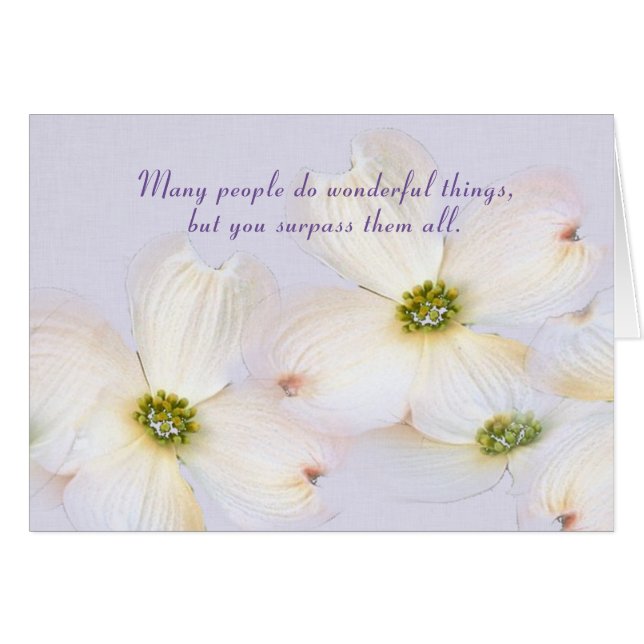 blommar för namn dagskarbapple på lila hälsningskort (Framsidan Horizontal)