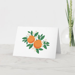 Blommar för orange kort