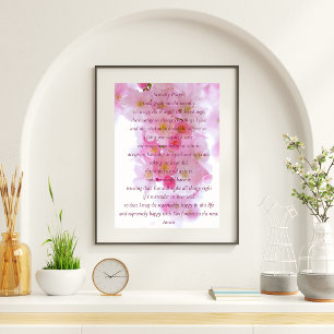 Blommar för Rosa av elegant - Skriptservertjänstha Poster