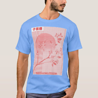 Blommar för Uterine Cancer Awareness Sakura Cherry T Shirt