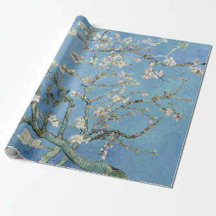 Blommar för vintageVincent Van Gogh mandel Presentpapper