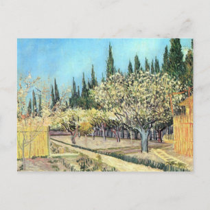 Blommar fruktträdgård av Vincent van Gogh Vykort