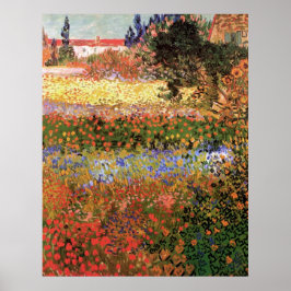 Blommar Garden av Vincent van Gogh Poster
