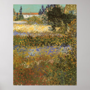 Blommar Garden av Vincent van Gogh Poster